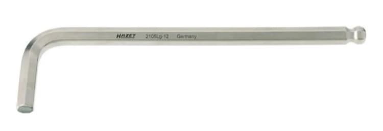 Image of HAZET 2105LG-025 Angled Screwdriver Hexagon Socket, Length: 20,5mm, Spanner Size: 2.5 Chrome Vanadium Steel Angled Screwdriver (2707)