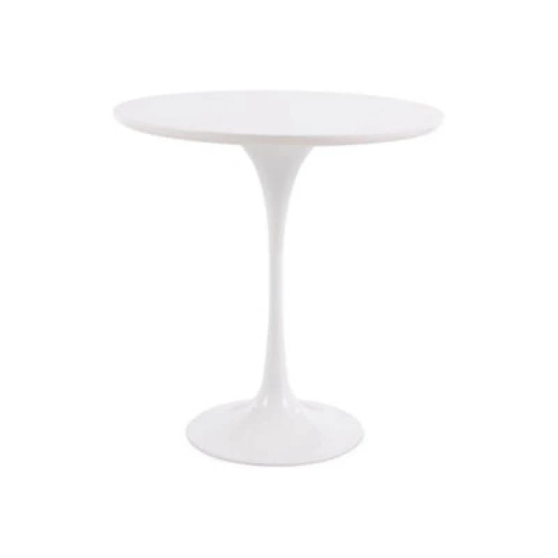 Image of Fusion Living White Tulip Circular Side Table White