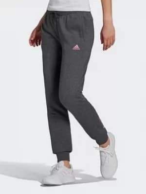 Image of adidas Essentials French Terry Logo Joggers, Blue/White Size M Women