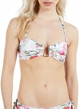 Image of Ted Baker U Bar Bikini Top - White, Size 5=16, Women