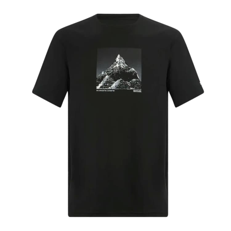 Image of T-Shirt Regatta Fingal Noir Male 3XL