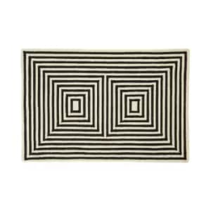 Image of Interiors By Ph Small Black And White Rug