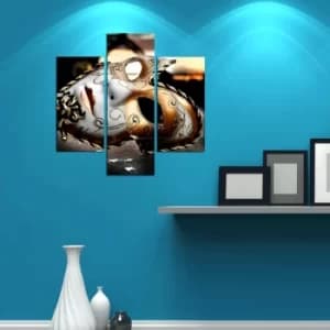 Image of 3MDF-010 Multicolor Decorative MDF Painting (3 Pieces)