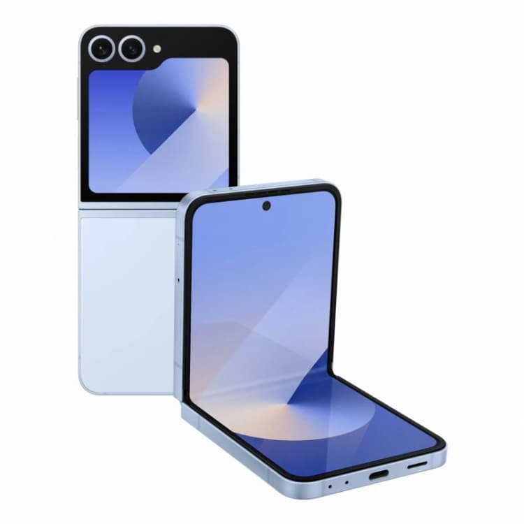 Image of Samsung Galaxy Z Flip6 256GB 5G Mobile Phone - Blue SM-F741BLBGEUB Blue