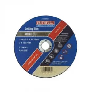 Image of Metal Cut Off Disc 180 X 3.2 X 22.23MM