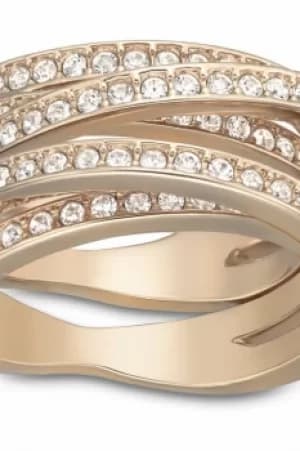 Image of Ladies Swarovski Jewellery Spiral Ring 58 5063925