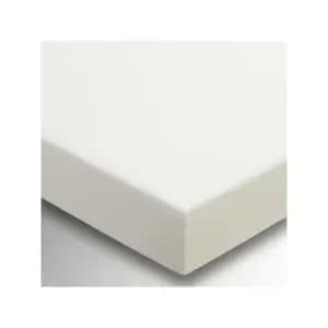 Image of Plain Dye Fitted Sheet 36cm Deep King Size Ivory - Helena Springfield