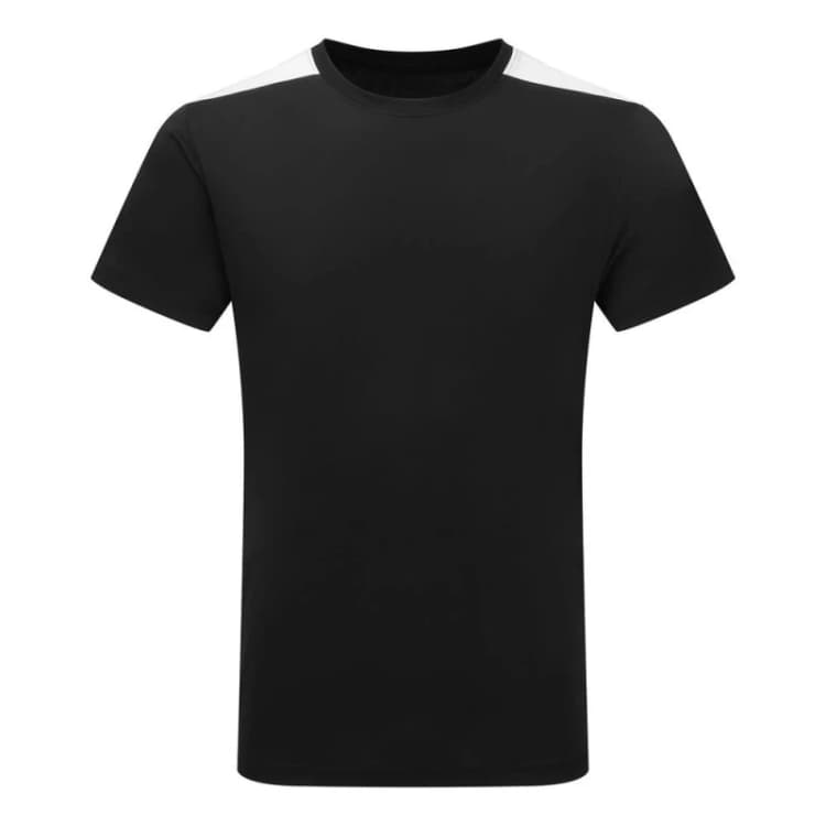Image of TriDri Mens Performance Contrast T-Shirt in Black Size: Small Black Male S