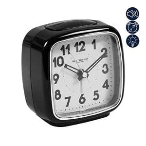 Image of Beep Alarm Clock with Sweep Movement - White