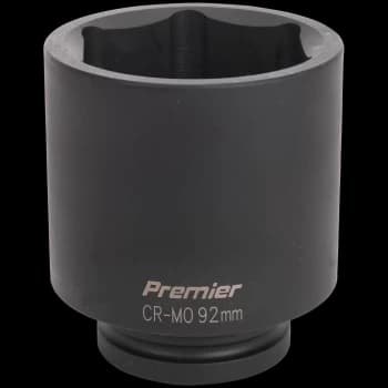 Image of Sealey 1" Drive Deep Hexagon Impact Socket Metric 1" 92mm