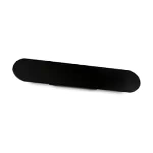Image of Echo Wide Flush Integrated LED Wall Lamp Black 60cm 3000K
