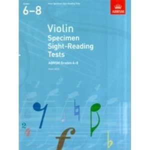Image of Violin Specimen Sight-Reading Tests, ABRSM Grades 6-8 : From 2012