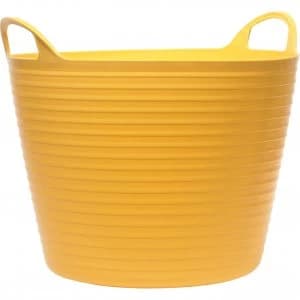 Image of Faithfull Flex Tub Heavy Duty Flexible Bucket 15l Yellow