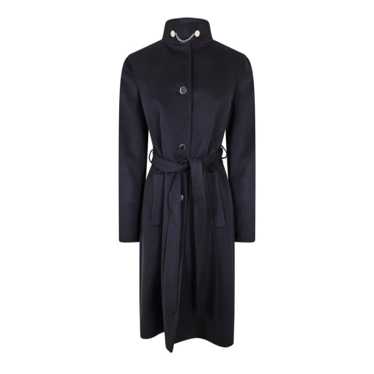 Image of Boss Womens Casenova Trench Coat Dark Blue female 6 (XS)