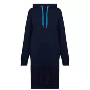 Image of Armani Exchange Hooded Dress - Blue