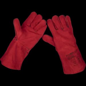 Image of Sealey Lined Leather Welding Gauntlets