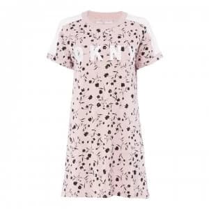 Image of DKNY Floral T-Shirt Dress - Pink