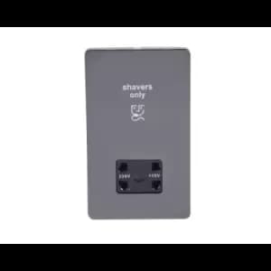 Image of Schneider USFP Shaver Socket Black Insert Black Nickel - GU7490BBN