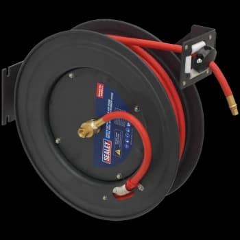 Image of Sealey Retractable Air Line Hose Reel 10mm 20m