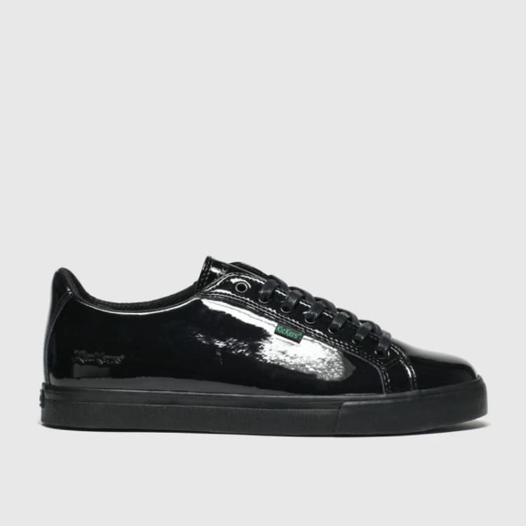 Image of Kickers Black Tovni Lacer Girls Youth Shoes Black UK 6 (EU 39)