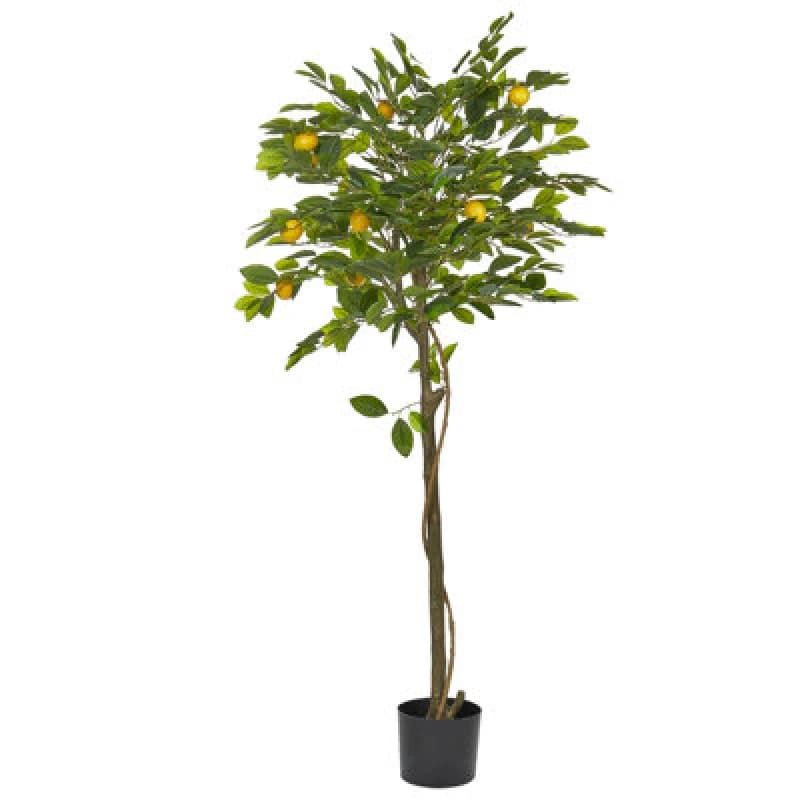 Image of Beliani Artificial Plant Lemon Tree 156cm Green