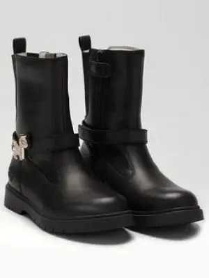 Image of Lelli Kelly Kalla Unicorn Boots, Black, Size 12 Younger