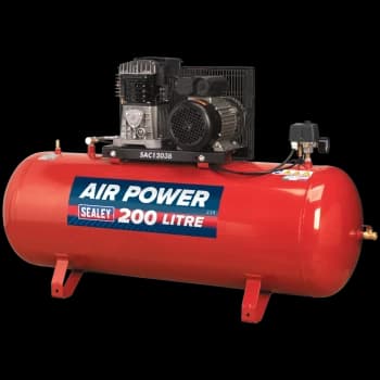 Image of Sealey SAC1203B Air Compressor 200 Litre 240v