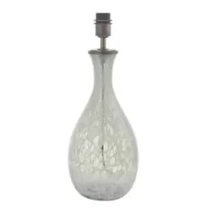Image of Ortisei Table Lamp Artisan Glass & Brushed Bronze Plate