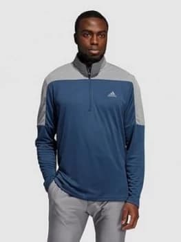 Image of Adidas Golf 1/4 Zip Upf Lightweight - Navy