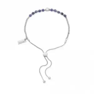 Image of Silver Midnight Star Sodalite Adjustable Bracelet SBASFB