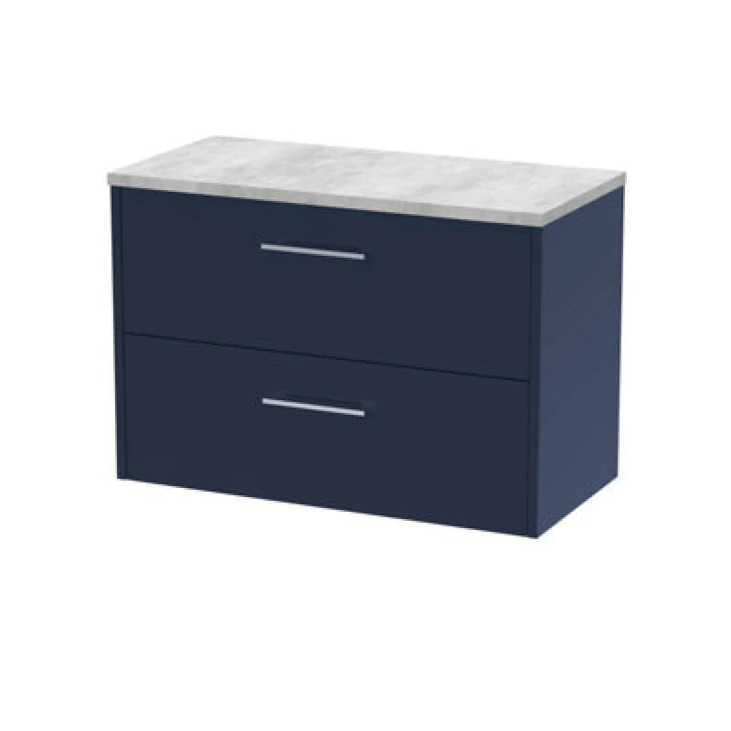 Image of Hudson Reed 800 Wh 2-Drawer Vanity & Laminate Top