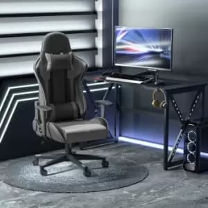 Image of Vinsetto High Back Reclining Racing Gaming Chair with Head Pillow, black