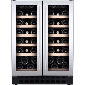 Image of CDA WCCFO622SS 38 Bottles Freestanding Wine Cooler Fridge