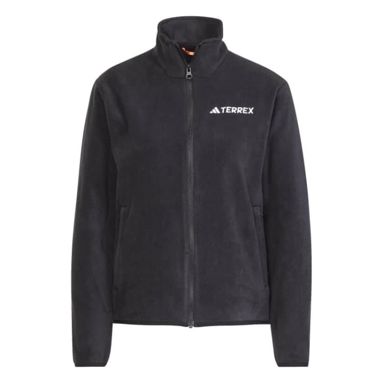 Image of adidas Xperior Cross Country Ski Soft Shell Fleece Jacket Womens Full Zip Fleece Tops 10 (S) Black 44371303350