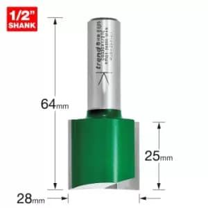 Image of Trend CRAFTPRO Two Flute Straight Router Cutter 28mm 25mm 1/2"