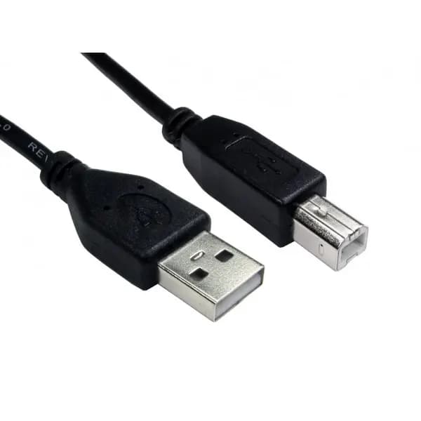 Image of Cables Direct 0.5m USB2.0 Type-A Male to Type-B Male Cable