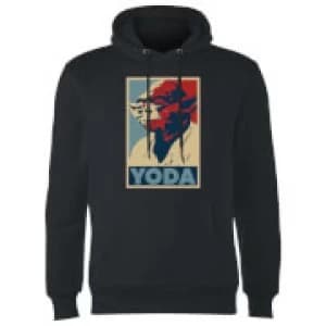 Image of Star Wars Yoda Poster Hoodie - Black - XXL