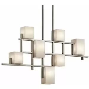 Image of Loops - 7 Bulb Chandelier Hanging Pendant LIght Classic Pewter LED G9 3.5W Bulb