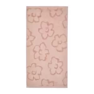 Image of Ted Baker Magnolia Bath Sheet, Soft Terracotta