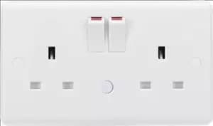 Image of KnightsBridge 13A 2G DP switched socket with night light function