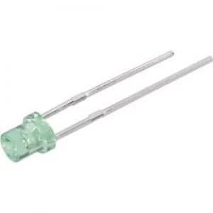 Image of LED wired Green Cylindrical 3mm 10 mcd
