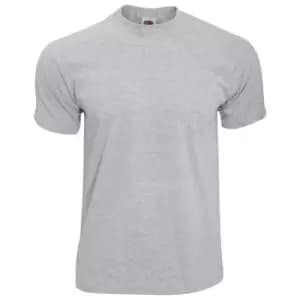 Image of Fruit Of The Loom Mens Screen Stars Original Full Cut Short Sleeve T-Shirt (3XL) (Heather Grey)