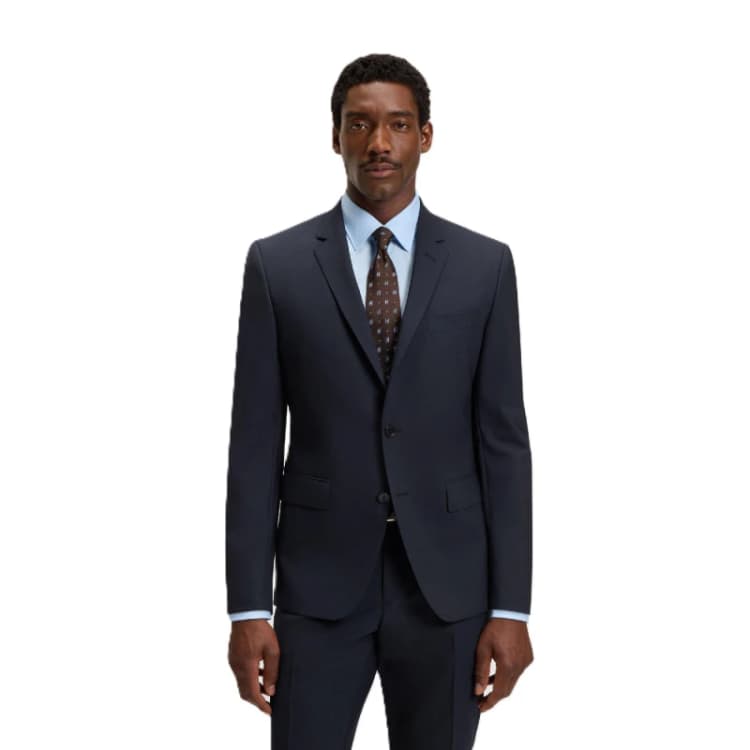 Image of Boss Mens Formal Jacket Blue male 46L (56L)