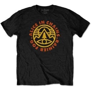 Image of Alice in Chains - Pine Emblem Unisex Large T-Shirt - Black