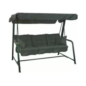 Image of Glendale 3 Seater Green Hammock - Plain Green