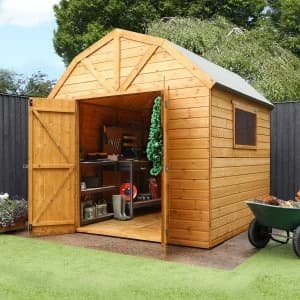 Image of Mercia Pressure Treated Shiplap Dutch Barn - 8 x 8ft