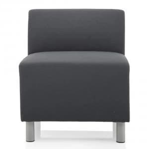 Image of Trexus Melia Straight Back Sofa Fabric Grey Ref BR000218