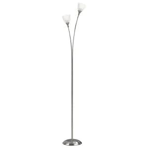 Image of Village At Home Nottingham Floor Lamp - Chrome