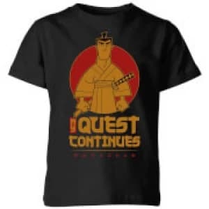 Image of Samurai Jack My Quest Continues Kids T-Shirt - Black - 11-12 Years