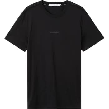 Image of Calvin Klein Jeans Jacquard Tape T Shirt - CK Black